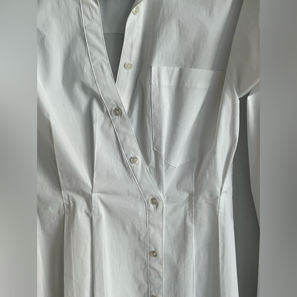 VERONICA BEARD ROSAMUND SHIRT in white SIZE 6 - Picture 11 of 14